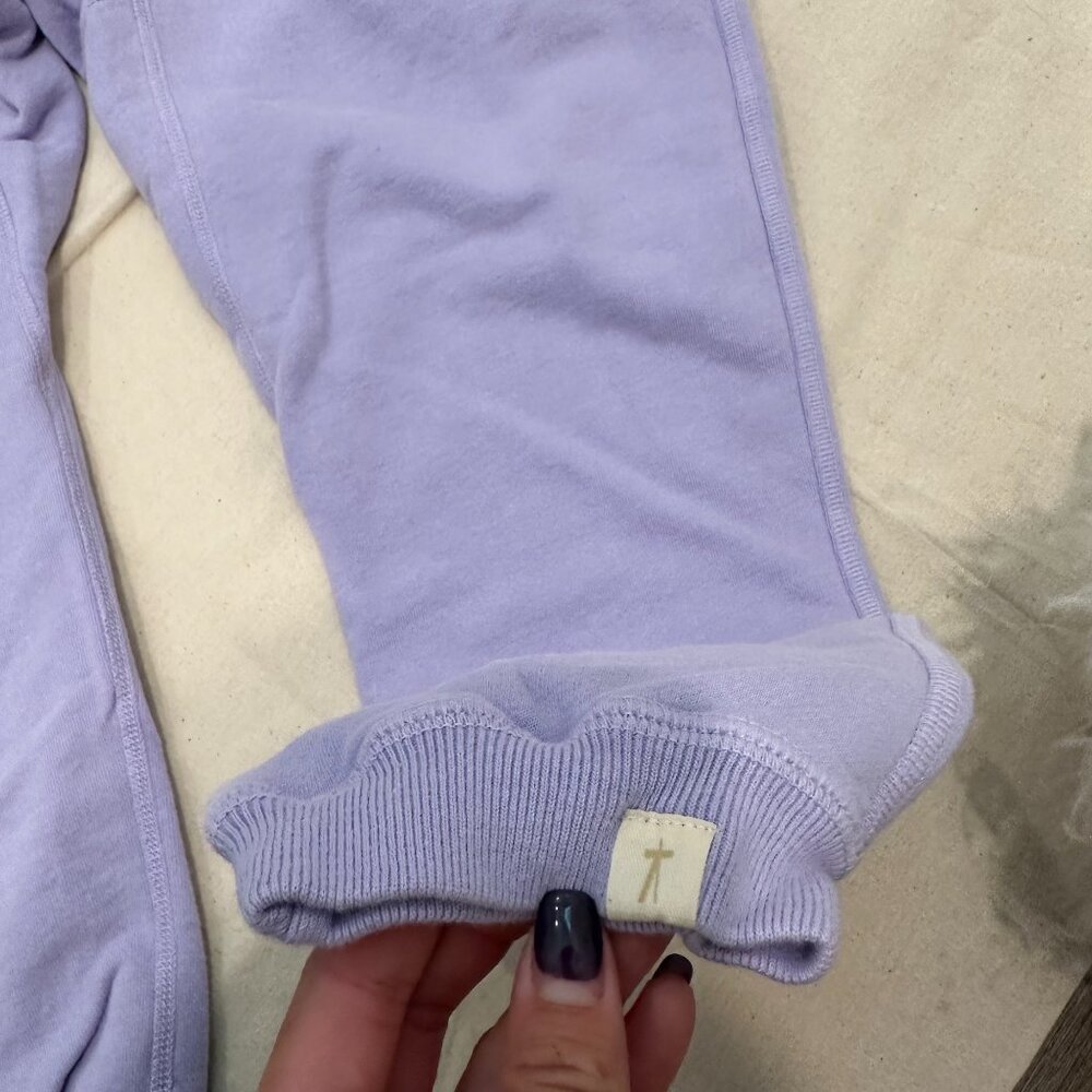 NWT Tkees Core Jogger Cotton Drawstring Sweatpants Lovely Lavender size 1 - Picture 3 of 7